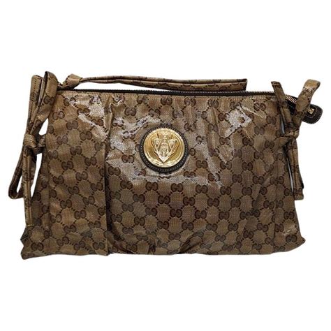 auth gucci beige crystal hysteria bag mm|Beige/Ebony GG Crystal Hysteria Large Clutch Bag.